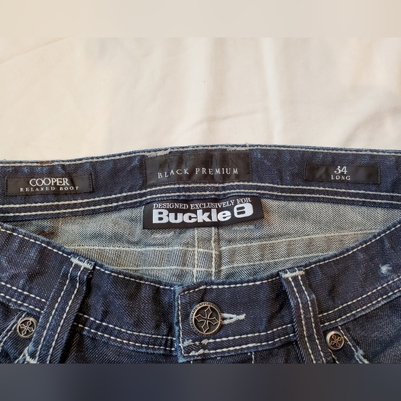 Mens Buckle Jeans - Picture 4 of 4